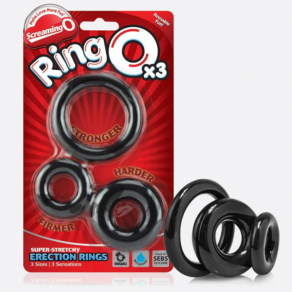 Screaming O RingO x3 – Stretchy Silicone Cock Rings for Enhanced Performance (3-Pack)