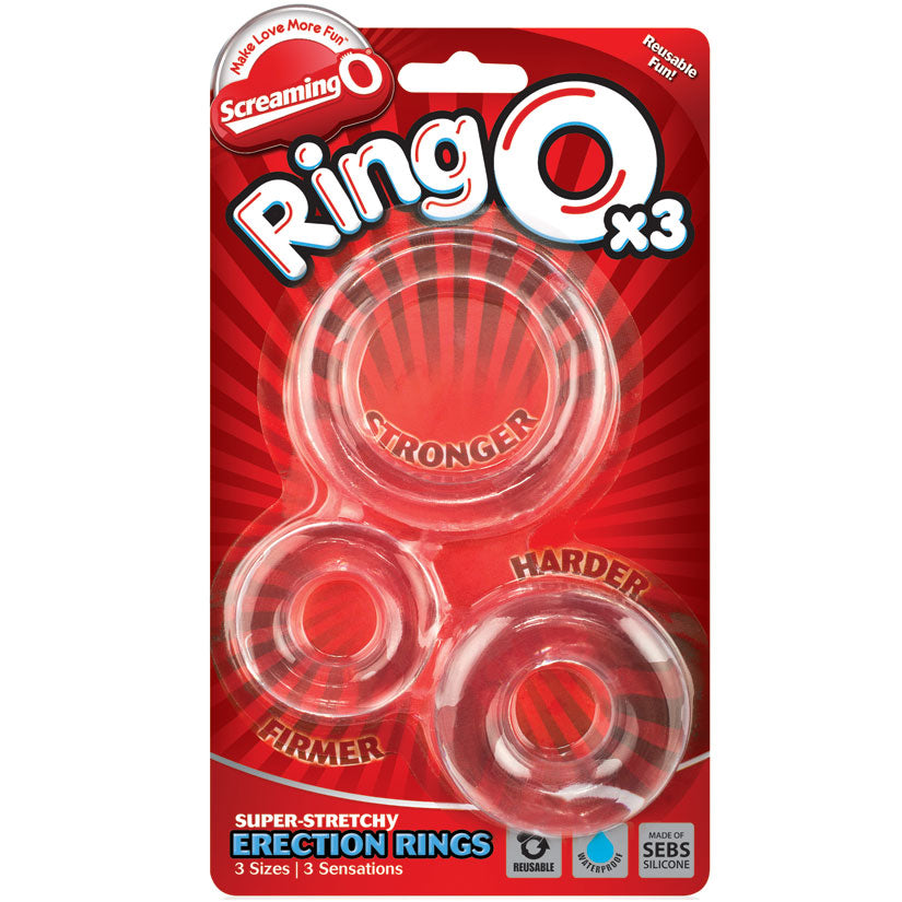 Screaming O RingO x3 – Stretchy Silicone Cock Rings for Enhanced Performance (3-Pack)