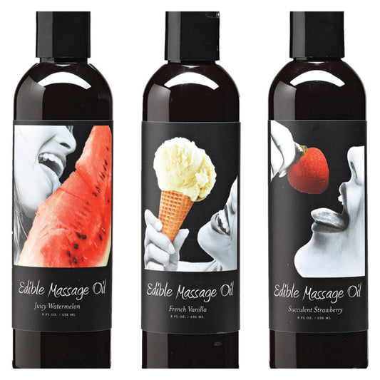 Earthly Body Edible Massage Oil – Natural, Vegan & Tasty Body Oil for Sensual Massage