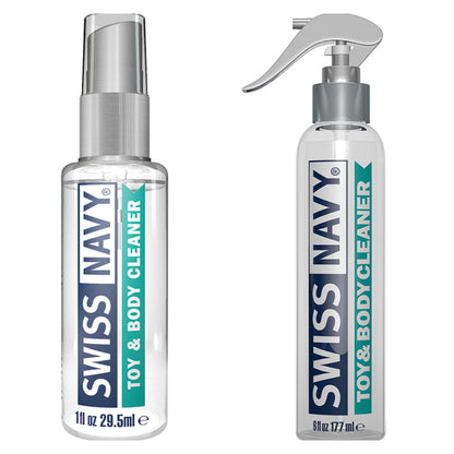 Swiss Navy Toy & Body Cleaner Spray - Gentle Antibacterial Cleaner for Silicone, Rubber, Glass, and Plastic Toys