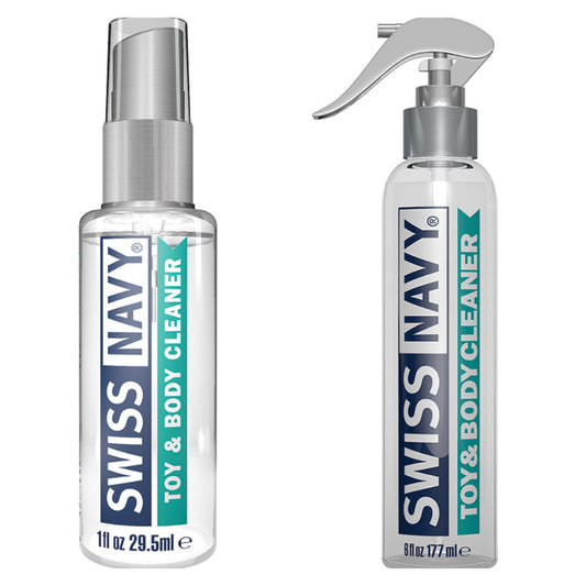 Swiss Navy Toy & Body Cleaner Spray - Gentle Antibacterial Cleaner for Silicone, Rubber, Glass, and Plastic Toys