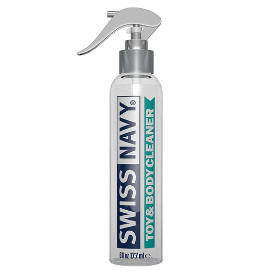 Swiss Navy Toy & Body Cleaner Spray - Gentle Antibacterial Cleaner for Silicone, Rubber, Glass, and Plastic Toys