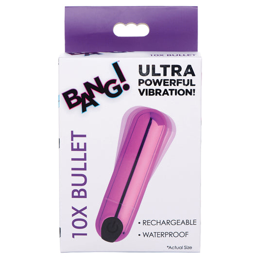 BANG! 10X Rechargeable Metallic Bullet Vibrator